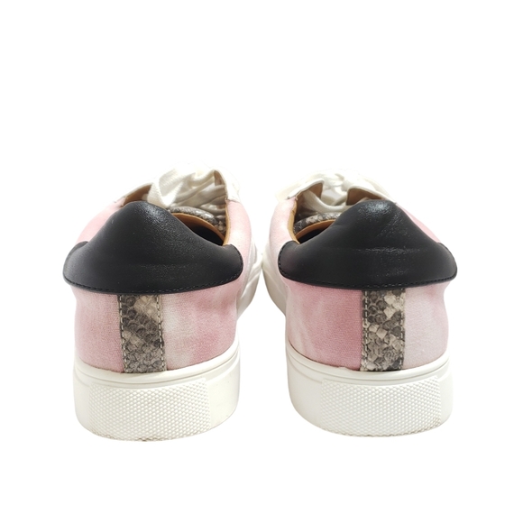 Dolce Vita Andy Pink Snakeskin Print Sneakers Size 10 - Picture 4 of 11